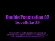 Kitty Lovelicks - Double Penetration Black and Red Panties