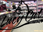lucy cat - supermarket