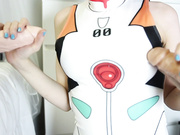 Lana Rain Slutty Double Blowjob with Ayanami Rei