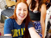 2 cuties flashing on cam