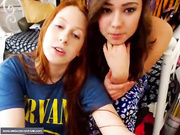 2 cuties flashing on cam
