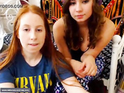 2 cuties flashing on cam