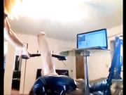 Bike exercise with huge huge dildo in pussy - 550CAMS.COM