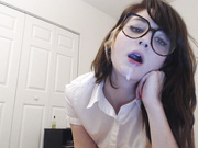 Leda x - Nerdy Teen Drools and Spits