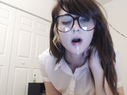 Leda x - Nerdy Teen Drools and Spits
