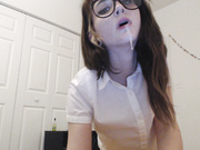 Leda x - Nerdy Teen Drools and Spits