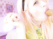 CHERRYCRUSH – DOUBLE DILDO SUCK