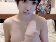 Pupperbot - Tiny Pussy Stretching with a Big Dildo