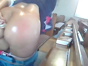 Blasphemous Analbabsi Fingers, Fucks Dildo, & Cums in Church