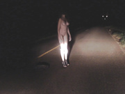 Masturbation on the night street