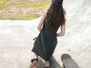 Sex vibrator in public skate park