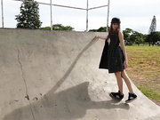 Sex vibrator in public skate park