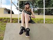 Sex vibrator in public skate park