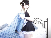 naughty maid fucks herself