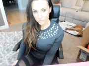 Hot yoga chick gets naked on camera
