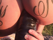 manyvids - lilyskye extreme anal play with a great view