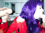 Lana Rain - Slutty Double Blowjob w Misato Katsuragi
