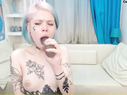 Loli_Cutey playing with Dildo and Deepthroating
