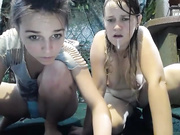 Real Teen Slut worn wellies and masturbate with girl friend