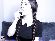 Lilcanadiangirl - Wednesday Addams Blowjob Cumming Dildo Fuc