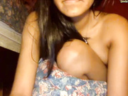 New girl gets naked and humps a pillow