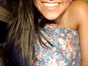 New girl gets naked and humps a pillow