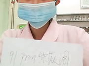 Chinese Nurse Masturbating in Hospital