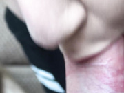 Close-up Blowjob and Sperm in Mouth