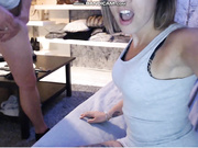 Diseees shows pussy