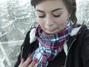 vicalouqua - play with my toy in ski lift