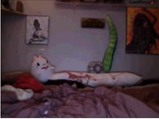 hf - riding dildo private cumshow