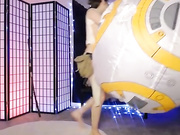 Catjira dressed as Rey 050418 2