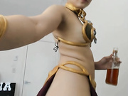 MisslunaMiel as slave leia 050418 6