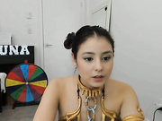MisslunaMiel as slave leia 050418 6