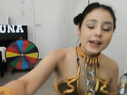 MisslunaMiel as slave leia 050418 6