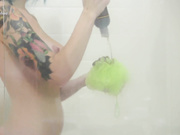 Cortanablue - Cortana Dildo Fucks In Shower - amateur clips