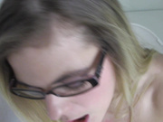 fuzzy peach - toilet tease blowjob with kendra lynn