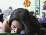 Fuzzy peach - dorm room bj with lilly hall
