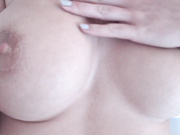 AmberJade - Worship and cum on these big fake boobs!