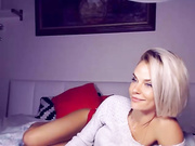 Luvishere / Amazinjess strip and cumshow naked