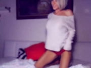 Luvishere / Amazinjess strip and cumshow naked