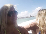 big tits on a boat
