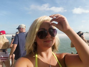 big tits on a boat