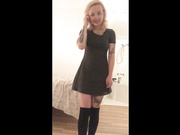 shy first striptease masturbation vid