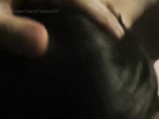 Pushing out a HUGE creampie! Big pussy lips Wet 3am fun on the couch-)
