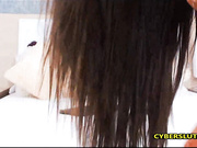 Curvy Latina teen masturbating