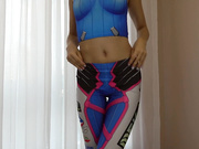 D.Va Overwatch Blow Job, Fuck and Grinding in Yoga Pants, Huge Load on Ass