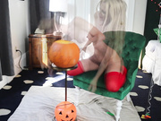 a school girls pumpkin performance