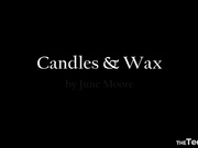 JuneMooreXXX Candles & Wax - Sensual Strip, Wax, Cum