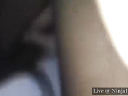 Slutty whore lets get guy fuck her mouth on private cam